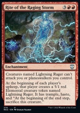 Rite of the Raging Storm⁣ - Commander: Streets of New Capenna⁣ (Uncommon)⁣ [274]