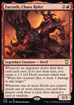 Zurzoth, Chaos Rider⁣ - Commander: Streets of New Capenna⁣ (Rare)⁣ [278]