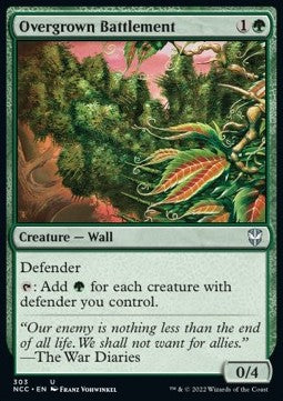 Overgrown Battlement⁣ - Commander: Streets of New Capenna⁣ (Uncommon)⁣ [303]