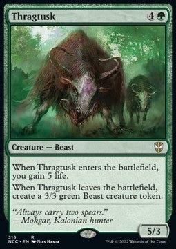 Thragtusk⁣ - Commander: Streets of New Capenna⁣ (Rare)⁣ [316]
