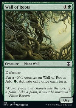 Wall of Roots⁣ - Commander: Streets of New Capenna⁣ (Common)⁣ [319]