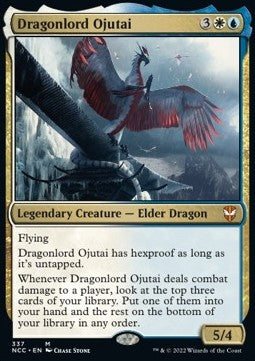 Dragonlord Ojutai⁣ - Commander: Streets of New Capenna⁣ (Mythic)⁣ [337]