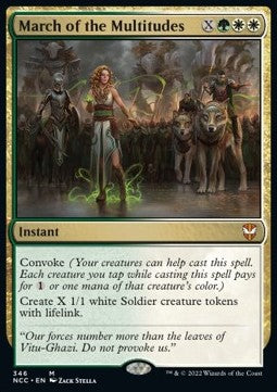 March of the Multitudes⁣ - Commander: Streets of New Capenna⁣ (Mythic)⁣ [346]