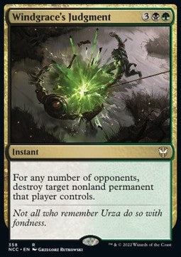 Windgrace's Judgment⁣ - Commander: Streets of New Capenna⁣ (Rare)⁣ [358]