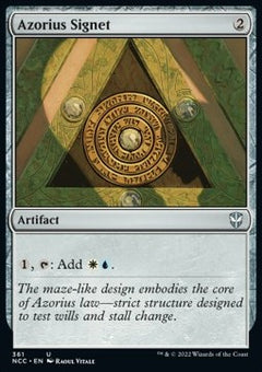 Azorius Signet⁣ - Commander: Streets of New Capenna⁣ (Uncommon)⁣ [361]