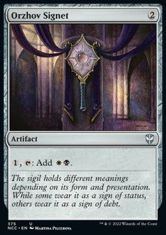 Orzhov Signet⁣ - Commander: Streets of New Capenna⁣ (Uncommon)⁣ [375]