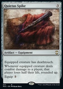 Quietus Spike⁣ - Commander: Streets of New Capenna⁣ (Rare)⁣ [377]