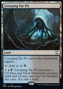 Creeping Tar Pit⁣ - Commander: Streets of New Capenna⁣ (Rare)⁣ [396]