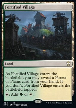 Fortified Village⁣ - Commander: Streets of New Capenna⁣ (Rare)⁣ [404]