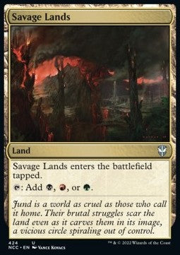 Savage Lands⁣ - Commander: Streets of New Capenna⁣ (Uncommon)⁣ [424]