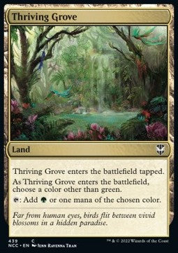 Thriving Grove⁣ - Commander: Streets of New Capenna⁣ (Common)⁣ [439]