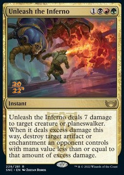 Unleash the Inferno (V.1)⁣ - Streets of New Capenna: Promos⁣ (Rare)⁣ [229]