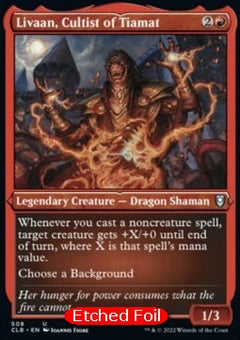Livaan, Cultist of Tiamat (V.1)⁣ - Commander Legends: Battle for Baldur's Gate: Extras⁣ (Uncommon)⁣ [508]