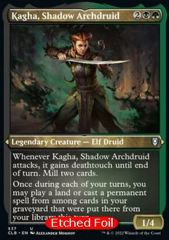 Kagha, Shadow Archdruid (V.1)⁣ - Commander Legends: Battle for Baldur's Gate: Extras⁣ (Uncommon)⁣ [537]