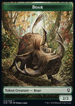 Boar Token (Green 2/2)⁣ - Commander Legends: Battle for Baldur's Gate: Extras⁣ (Token)⁣ [T12]