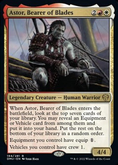 Astor, Bearer of Blades⁣ - Dominaria United⁣ (Rare)⁣ [194]