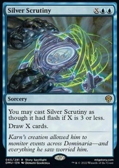 Silver Scrutiny⁣ - Dominaria United⁣ (Rare)⁣ [65]