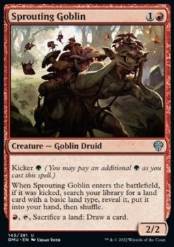 Sprouting Goblin⁣ - Dominaria United⁣ (Uncommon)⁣ [145]