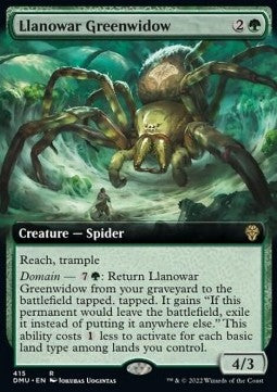 Llanowar Greenwidow⁣ - Dominaria United: Extras⁣ (Rare)⁣ [415]