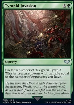 Tyranid Invasion⁣ - Universes Beyond: Warhammer 40,000⁣ (Uncommon)⁣ [102]