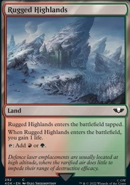Rugged Highlands⁣ - Universes Beyond: Warhammer 40,000⁣ (Common)⁣ [292]