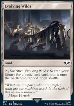 Evolving Wilds⁣ - Universes Beyond: Warhammer 40,000⁣ (Common)⁣ [277]