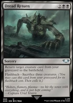 Dread Return⁣ - Universes Beyond: Warhammer 40,000⁣ (Uncommon)⁣ [200]