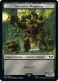 Astartes Warrior Token (B 2/2) // Plaguebearer of Nurgle Token (B 1/3)⁣ - Universes Beyond: Warhammer 40,000⁣ (Token)⁣ [T 12/15]