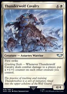 Thunderwolf Cavalry⁣ - Universes Beyond: Warhammer 40,000⁣ (Uncommon)⁣ [16]
