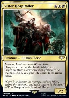 Sister Hospitaller⁣ - Universes Beyond: Warhammer 40,000⁣ (Rare)⁣ [141]