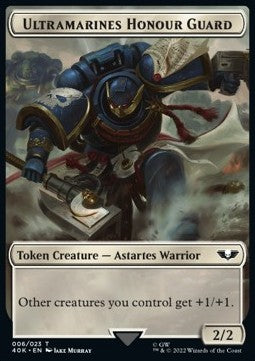 Ultramarines Honour Guard Token (W 2/2) // Soldier Token (W 1/1)⁣ - Universes Beyond: Warhammer 40,000⁣ (Token)⁣ [T 6/3]
