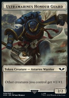 Ultramarines Honour Guard Token (W 2/2) // Soldier Token (W 1/1)⁣ - Universes Beyond: Warhammer 40,000⁣ (Token)⁣ [T 6/3]
