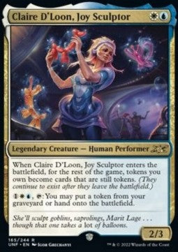 Claire D'Loon, Joy Sculptor⁣ - Unfinity⁣ (Rare)⁣ [165]