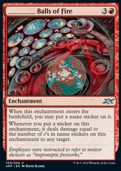 _____ Balls of Fire⁣ - Unfinity⁣ (Uncommon)⁣ [100]
