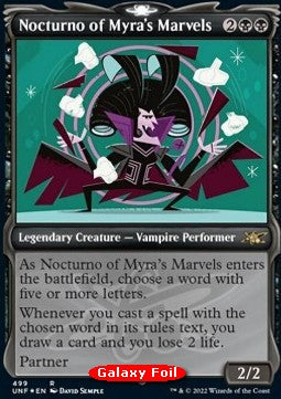 Nocturno of Myra's Marvels (V.3)⁣ - Unfinity: Extras⁣ (Rare)⁣ [499]