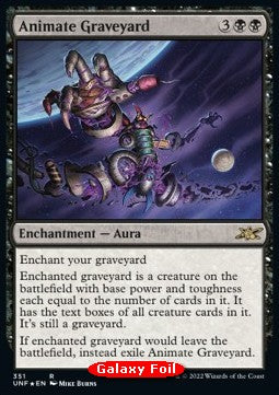 Animate Graveyard⁣ - Unfinity: Extras⁣ (Rare)⁣ [351]