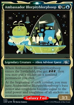 Ambassador Blorpityblorpboop (V.3)⁣ - Unfinity: Extras⁣ (Uncommon)⁣ [505]