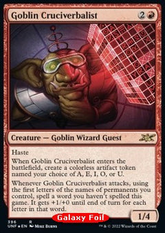 Goblin Cruciverbalist⁣ - Unfinity: Extras⁣ (Rare)⁣ [396]