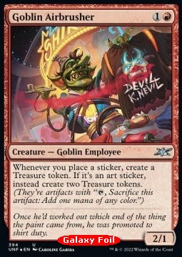 Goblin Airbrusher⁣ - Unfinity: Extras⁣ (Uncommon)⁣ [394]