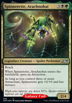 Spinnerette, Arachnobat (V.2)⁣ - Unfinity: Extras⁣ (Uncommon)⁣ [466]