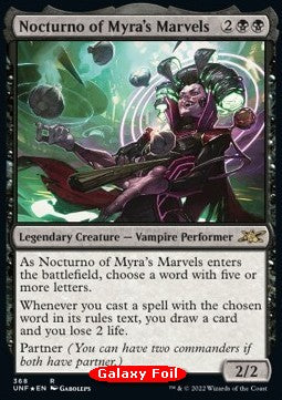 Nocturno of Myra's Marvels (V.2)⁣ - Unfinity: Extras⁣ (Rare)⁣ [368]