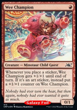 Wee Champion⁣ - Unfinity: Extras⁣ (Common)⁣ [413]