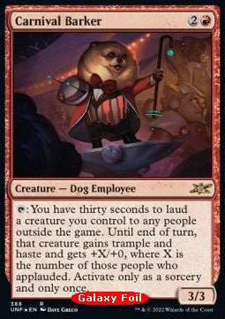 Carnival Barker⁣ - Unfinity: Extras⁣ (Rare)⁣ [388]