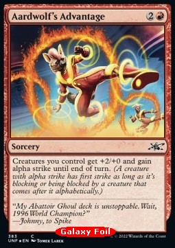 Aardwolf's Advantage⁣ - Unfinity: Extras⁣ (Common)⁣ [383]