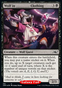 Wolf in ________ Clothing⁣ - Unfinity: Extras⁣ (Common)⁣ [381]