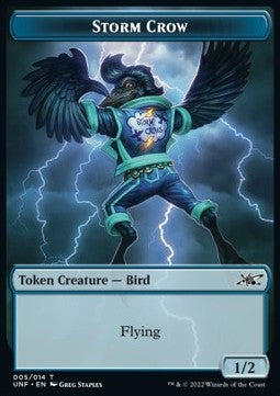 Storm Crow Token (Blue 1/2)⁣ - Unfinity: Extras⁣ (Token)⁣ [T 5]
