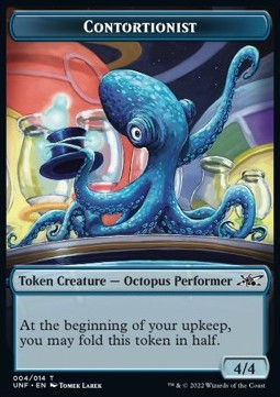 Contortionist Token (Blue 1/1)⁣ - Unfinity: Extras⁣ (Token)⁣ [T 4]