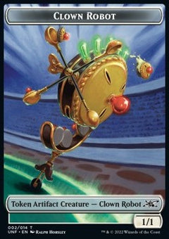 Clown Robot Token (Artifact 1/1) (V.1)⁣ - Unfinity: Extras⁣ (Token)⁣ [T 2]