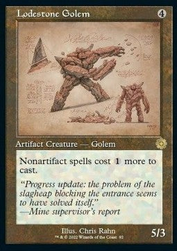 Lodestone Golem (V.2)⁣ - Retro Frame Artifacts⁣ (Rare)⁣ [92]