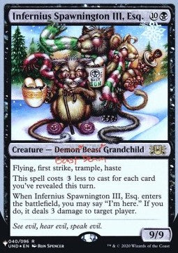 Infernius Spawnington III, Esq.⁣ - The List⁣ (Rare)⁣ [40]